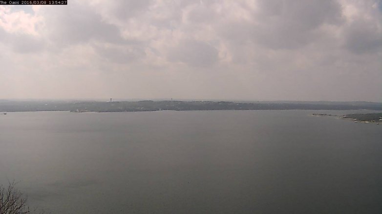 Lake Travis webcam, March 8, 2016 1:00 PM CT