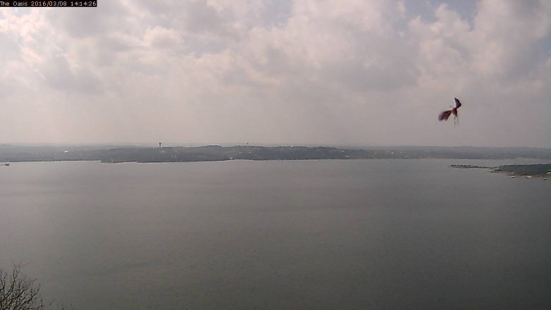 Lake Travis webcam, March 8, 2016 1:20 PM CT