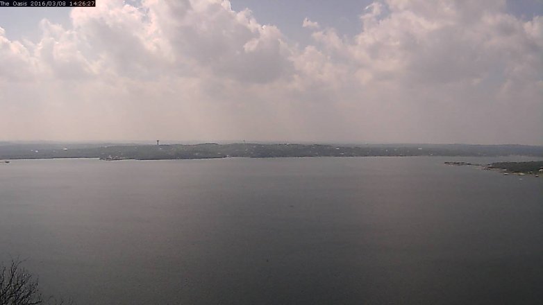 Lake Travis webcam, March 8, 2016 1:30 PM CT