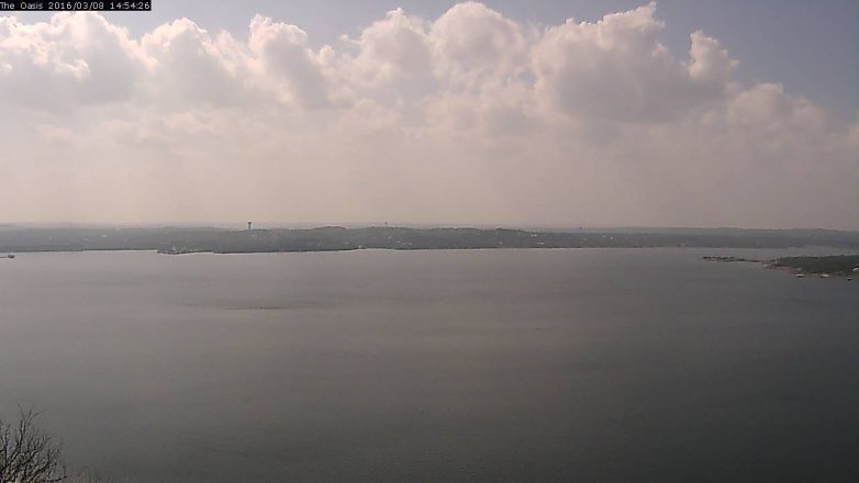 Lake Travis webcam, March 8, 2016 2:00 PM CT