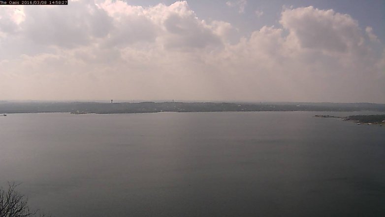 Lake Travis webcam, March 8, 2016 2:05 PM CT
