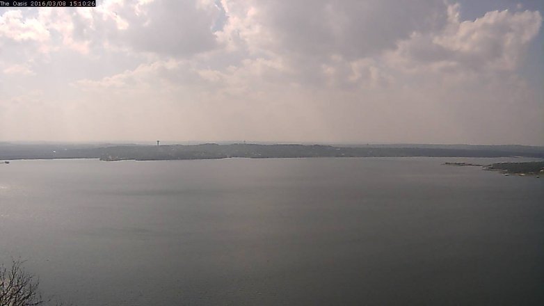 Lake Travis webcam, March 8, 2016 2:15 PM CT