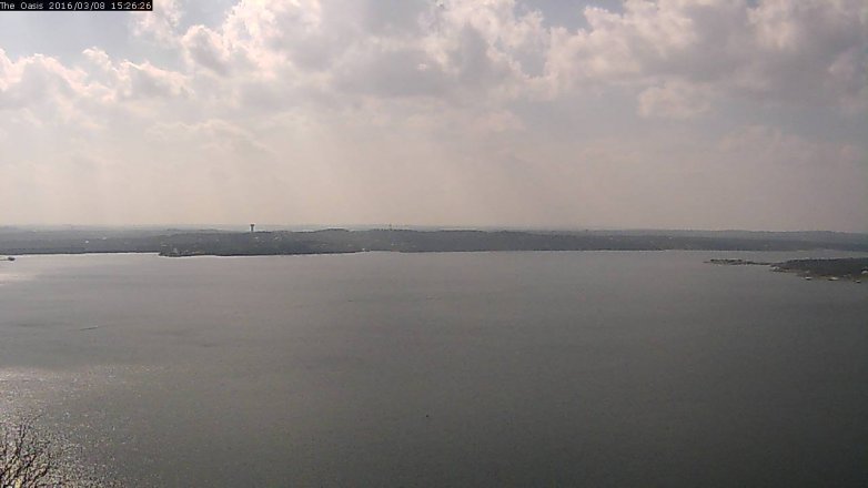 Lake Travis webcam, March 8, 2016 2:30 PM CT