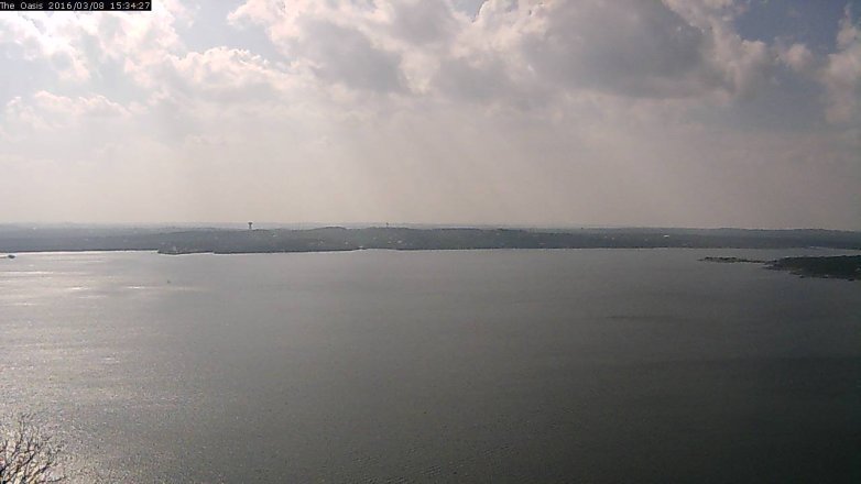 Lake Travis webcam, March 8, 2016 2:40 PM CT