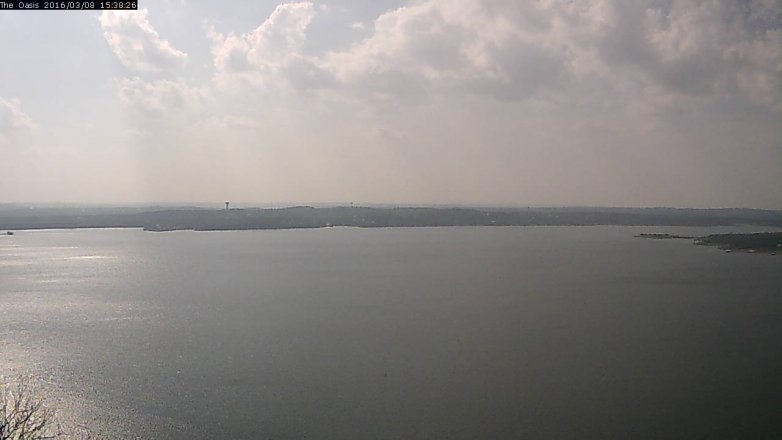 Lake Travis webcam, March 8, 2016 2:45 PM CT