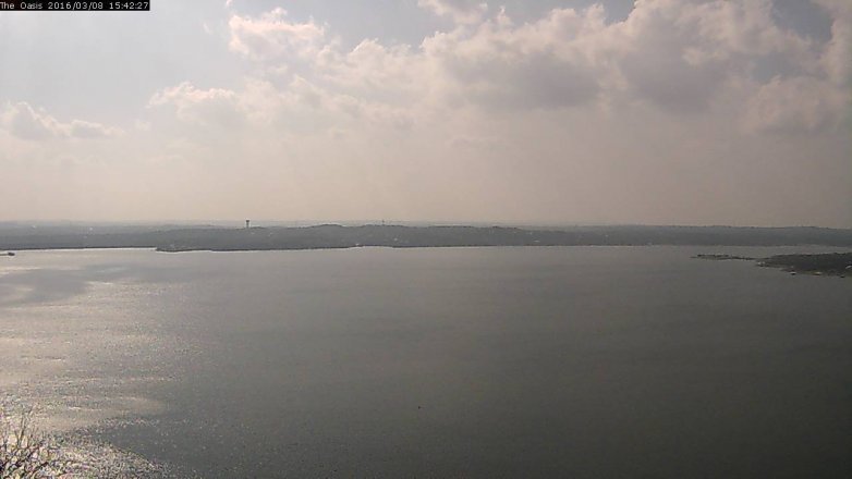 Lake Travis webcam, March 8, 2016 2:50 PM CT