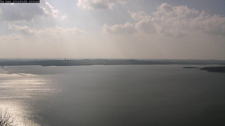 Lake Travis webcam, March 8, 2016 3:00 PM CT