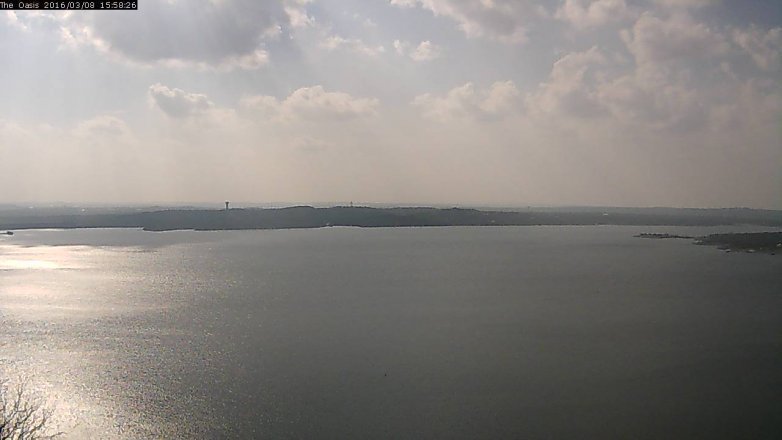 Lake Travis webcam, March 8, 2016 3:05 PM CT