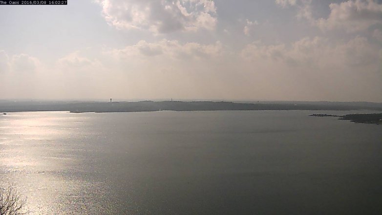 Lake Travis webcam, March 8, 2016 3:10 PM CT