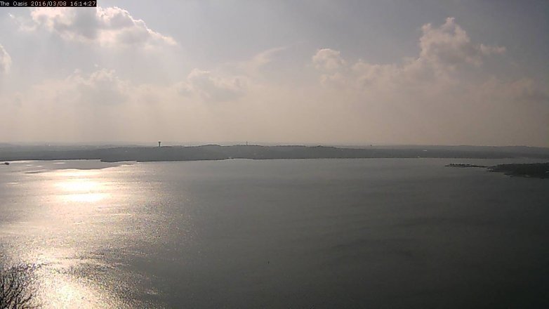 Lake Travis webcam, March 8, 2016 3:20 PM CT