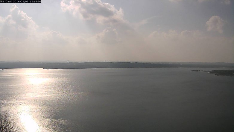 Lake Travis webcam, March 8, 2016 3:25 PM CT