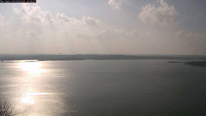 Lake Travis webcam, March 8, 2016 3:30 PM CT