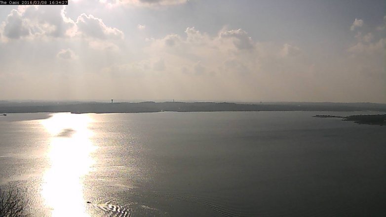 Lake Travis webcam, March 8, 2016 3:40 PM CT