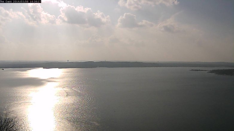 Lake Travis webcam, March 8, 2016 3:45 PM CT