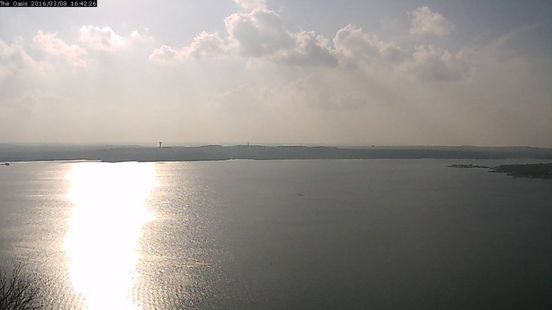 Lake Travis webcam, March 8, 2016 3:50 PM CT