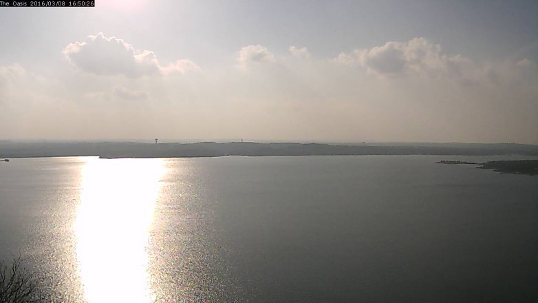 Lake Travis webcam, March 8, 2016 3:55 PM CT