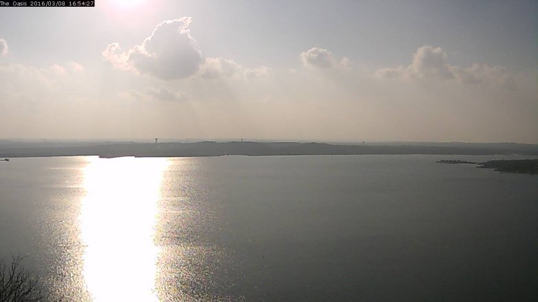 Lake Travis webcam, March 8, 2016 4:00 PM CT