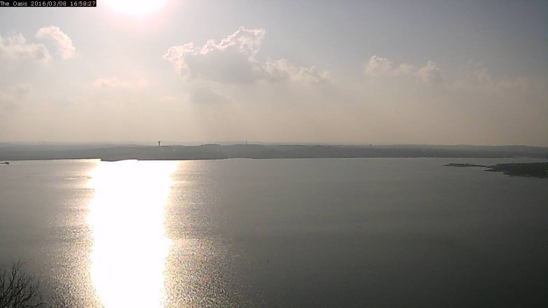 Lake Travis webcam, March 8, 2016 4:05 PM CT