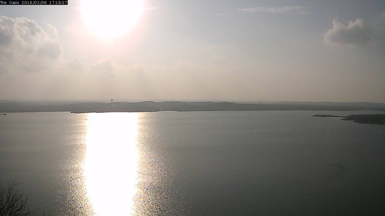 Lake Travis webcam, March 8, 2016 4:25 PM CT