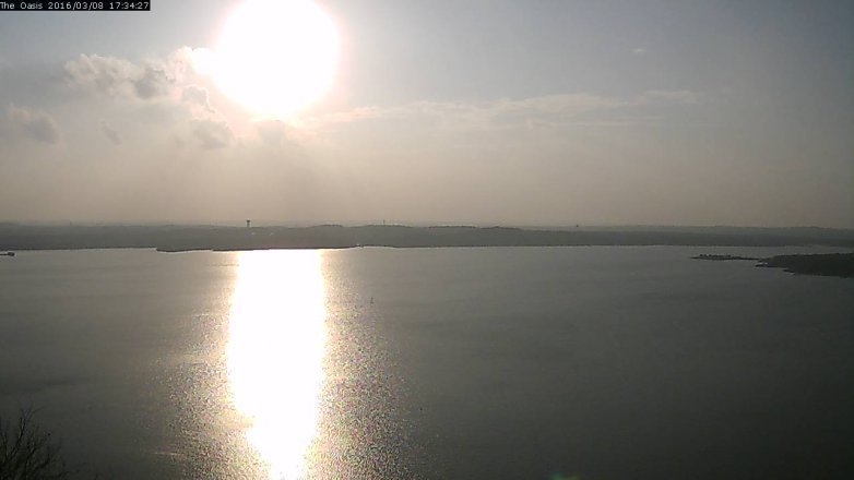 Lake Travis webcam, March 8, 2016 4:40 PM CT