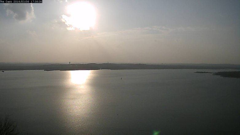 Lake Travis webcam, March 8, 2016 4:45 PM CT