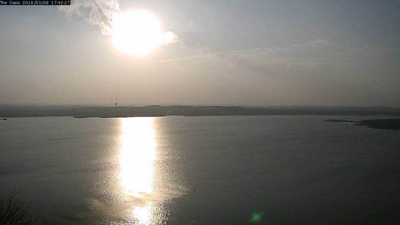 Lake Travis webcam, March 8, 2016 4:50 PM CT