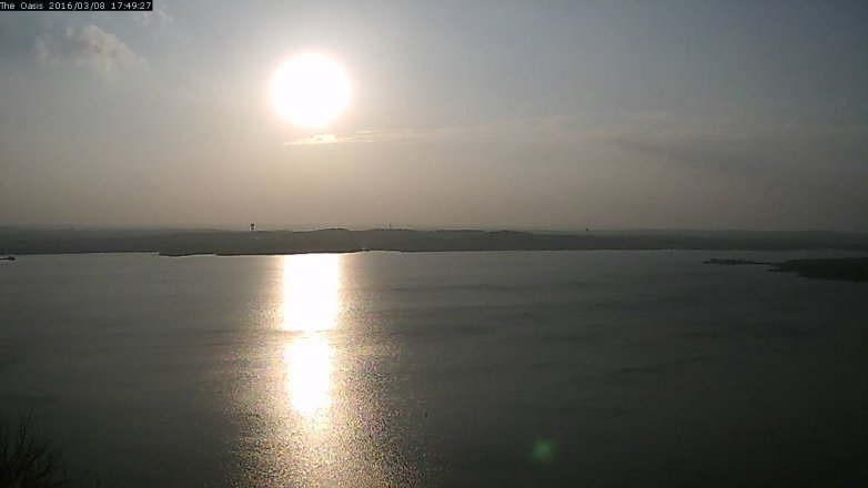 Lake Travis webcam, March 8, 2016 4:55 PM CT