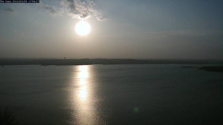 Lake Travis webcam, March 8, 2016 5:05 PM CT