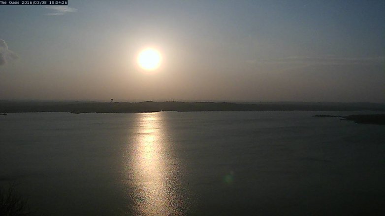 Lake Travis webcam, March 8, 2016 5:10 PM CT
