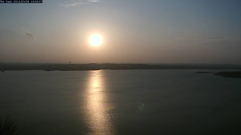 Lake Travis webcam, March 8, 2016 5:15 PM CT