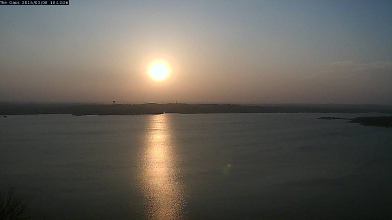 Lake Travis webcam, March 8, 2016 5:20 PM CT