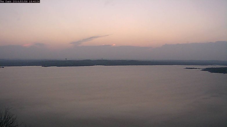 Lake Travis webcam, March 8, 2016 5:45 PM CT