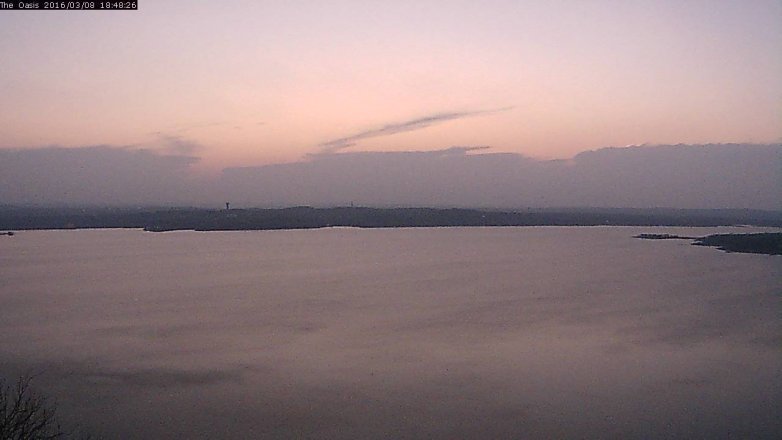 Lake Travis webcam, March 8, 2016 5:55 PM CT
