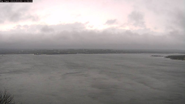 Lake Travis webcam, March 9, 2016 11:05 AM CT
