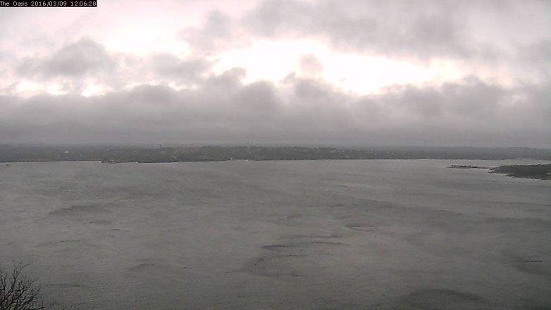 Lake Travis webcam, March 9, 2016 11:10 AM CT