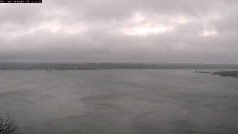 Lake Travis webcam, March 9, 2016 11:20 AM CT