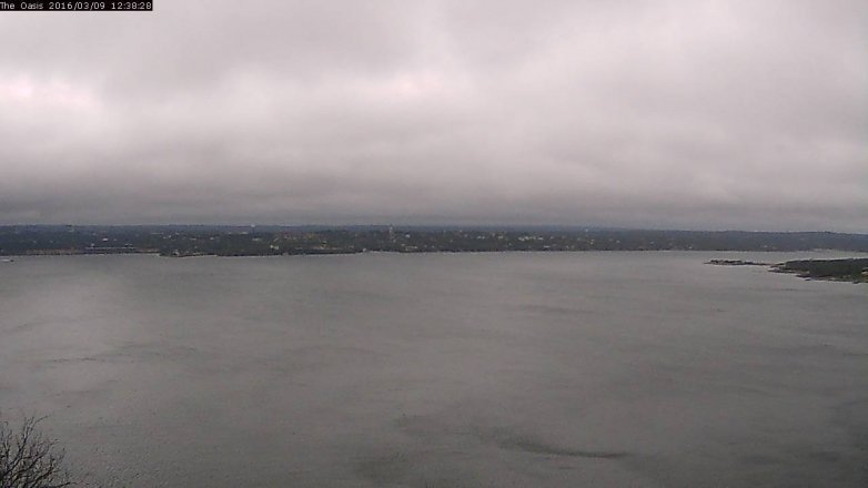 Lake Travis webcam, March 9, 2016 11:45 AM CT