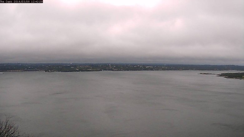 Lake Travis webcam, March 9, 2016 11:50 AM CT