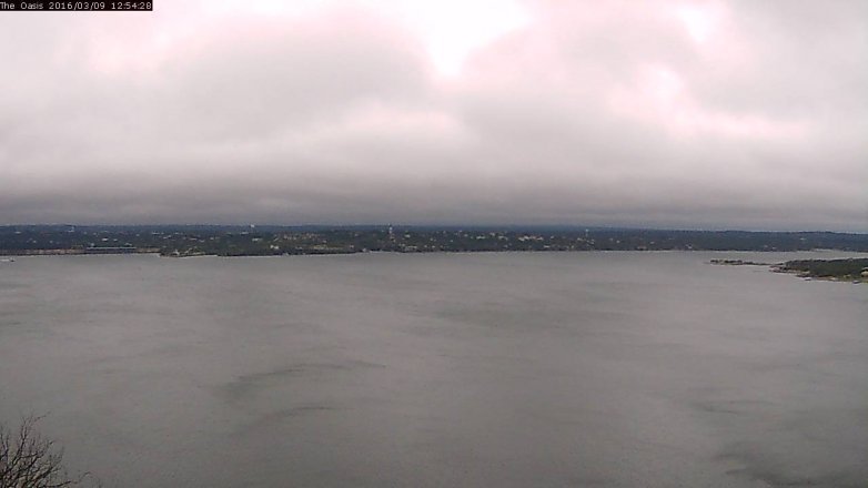 Lake Travis webcam, March 9, 2016 12:00 PM CT