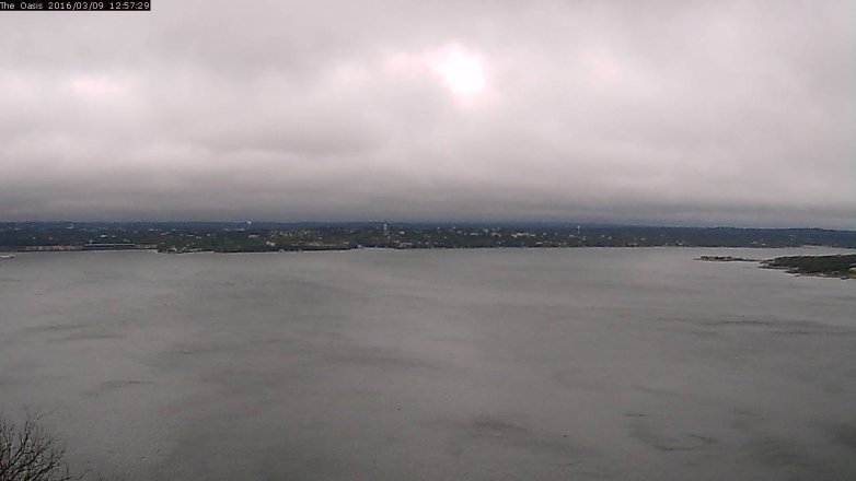 Lake Travis webcam, March 9, 2016 12:05 PM CT