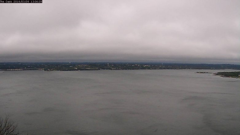 Lake Travis webcam, March 9, 2016 12:15 PM CT