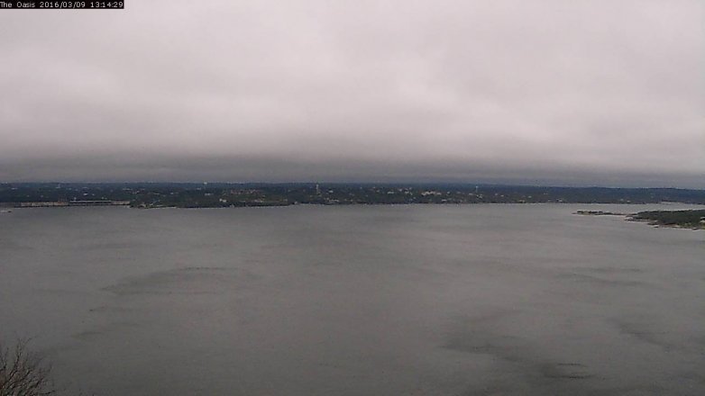 Lake Travis webcam, March 9, 2016 12:20 PM CT