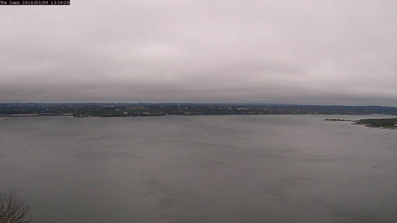 Lake Travis webcam, March 9, 2016 12:40 PM CT