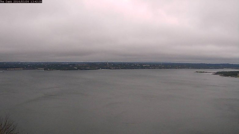 Lake Travis webcam, March 9, 2016 12:50 PM CT