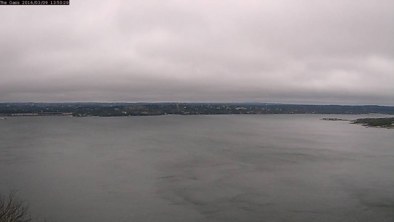 Lake Travis webcam, March 9, 2016 12:55 PM CT