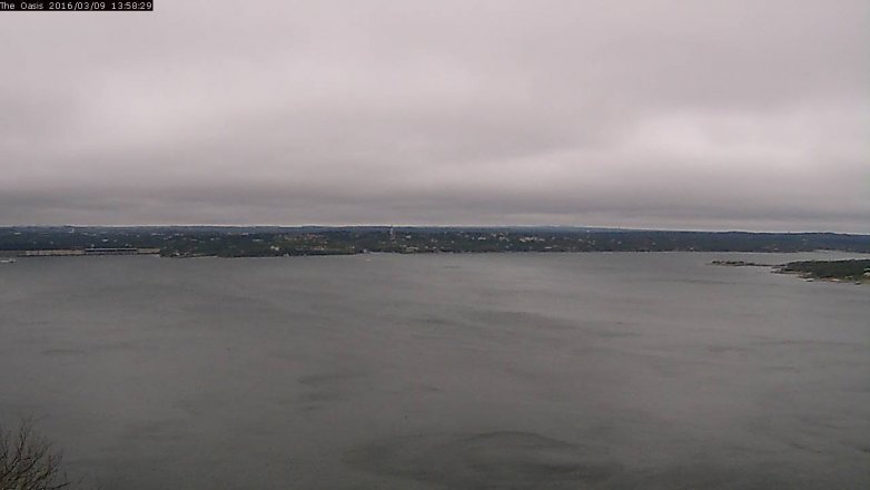 Lake Travis webcam, March 9, 2016 1:05 PM CT