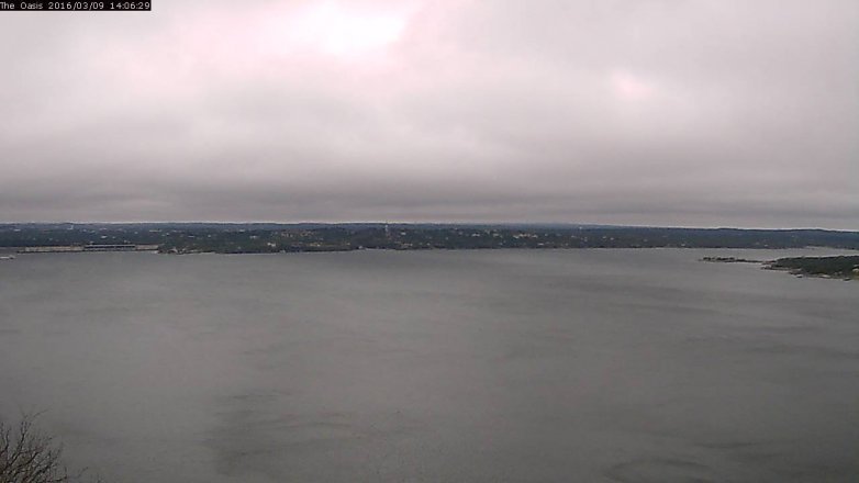 Lake Travis webcam, March 9, 2016 1:10 PM CT