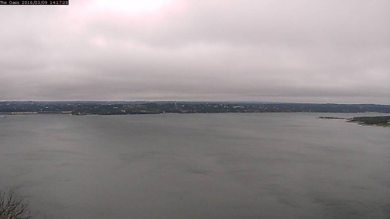 Lake Travis webcam, March 9, 2016 1:25 PM CT