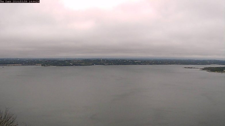 Lake Travis webcam, March 9, 2016 1:50 PM CT