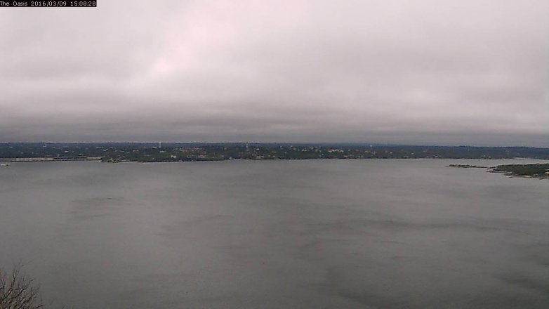 Lake Travis webcam, March 9, 2016 2:15 PM CT